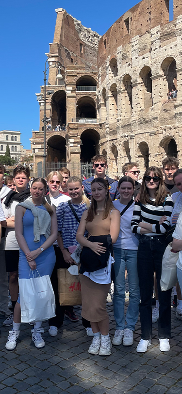 HHX Livet Paa Skolen Studietur Rom Gruppefoto