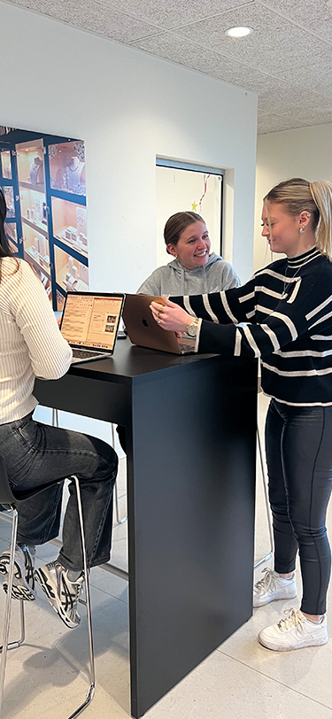 Eud Business Piger Samarbejder I Fællesrum