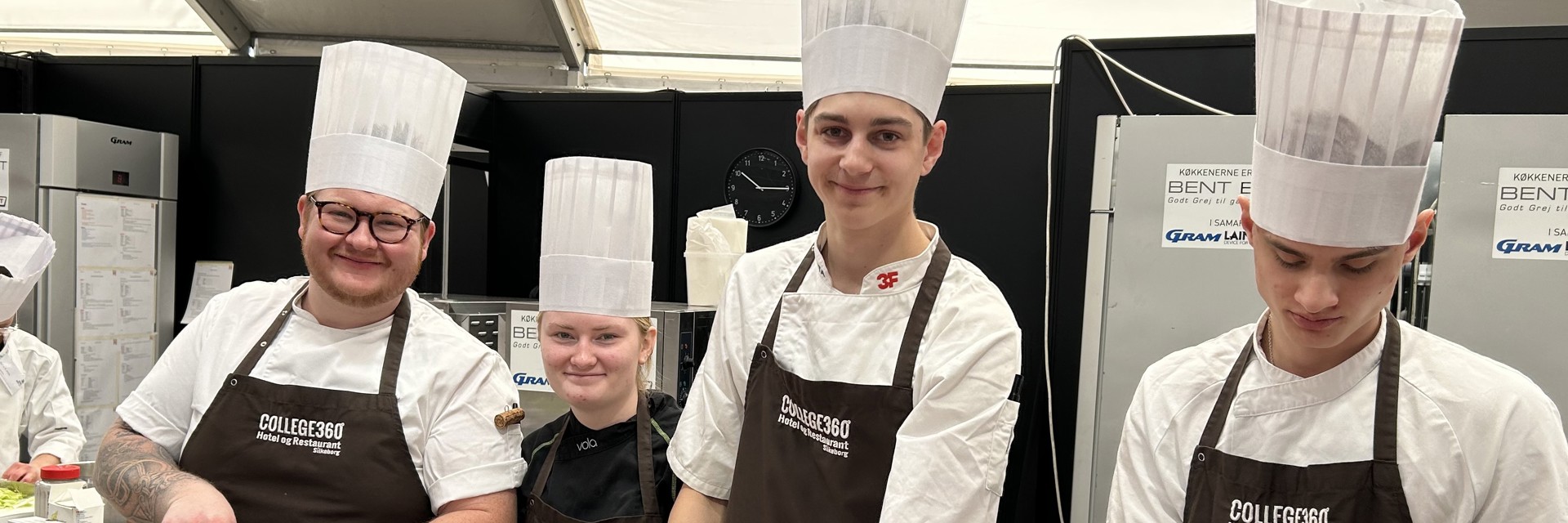 Tre elever ved College360 stand til DM i Skills 2026 i Hjørring